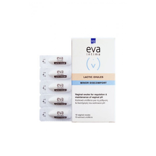 InterMed Eva Intima Minor Discomfort Lactic Ovules Κολπικά Υπόθετα με Χαμομήλι & Αλόη InterMed Eva Intima Minor Discomfort Lactic Ovules Κολπικά Υπόθετα με Χαμομήλι & Αλόη